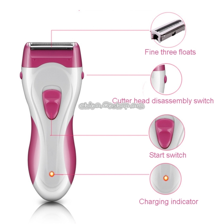 Women Body Hair Remover Trimmer Waterproof Rechargeable for Face Body
