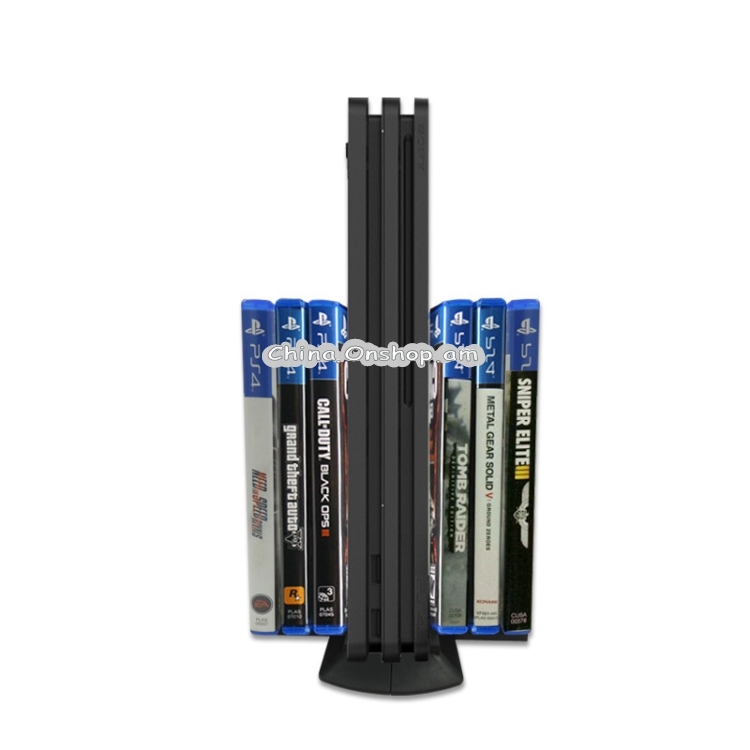 iplay Game Console Multi-function Bracket Game Disc Base Vertical Cooling Bracket For PS4 Slim / PS4 Pro