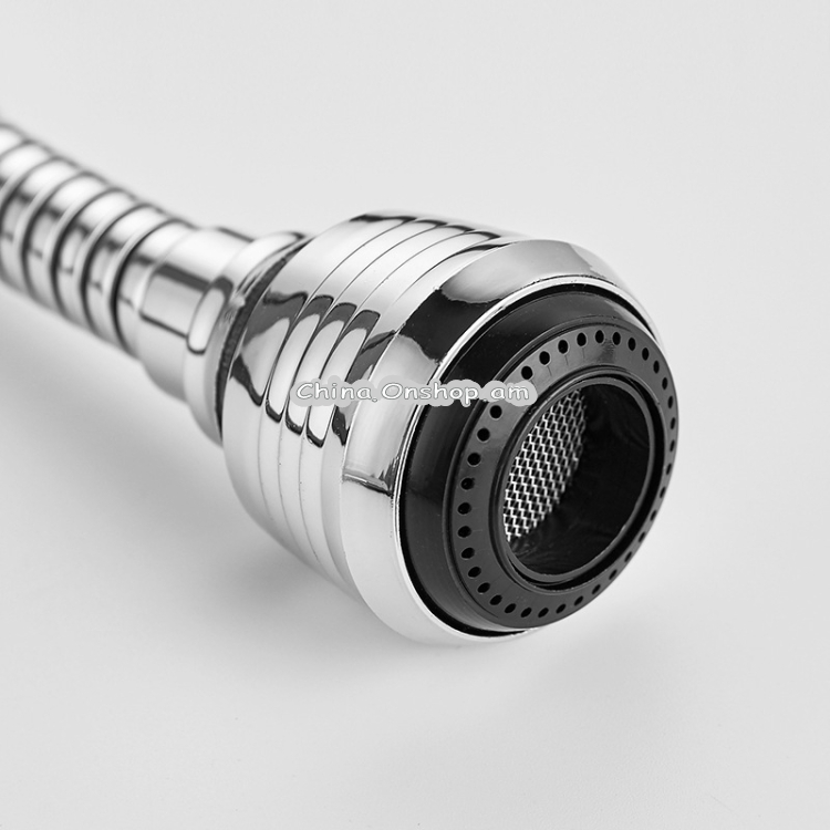 360 Degree Rotate Kitchen Accessories Long Water Bubbler Filter Water Saving Aerator Nozzle Tap