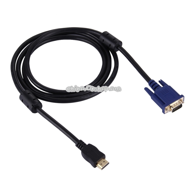 1.8m HDMI Male to VGA Male 15PIN Video Cable 1.8m HDMI Male to VGA Male 15PIN Video Cable