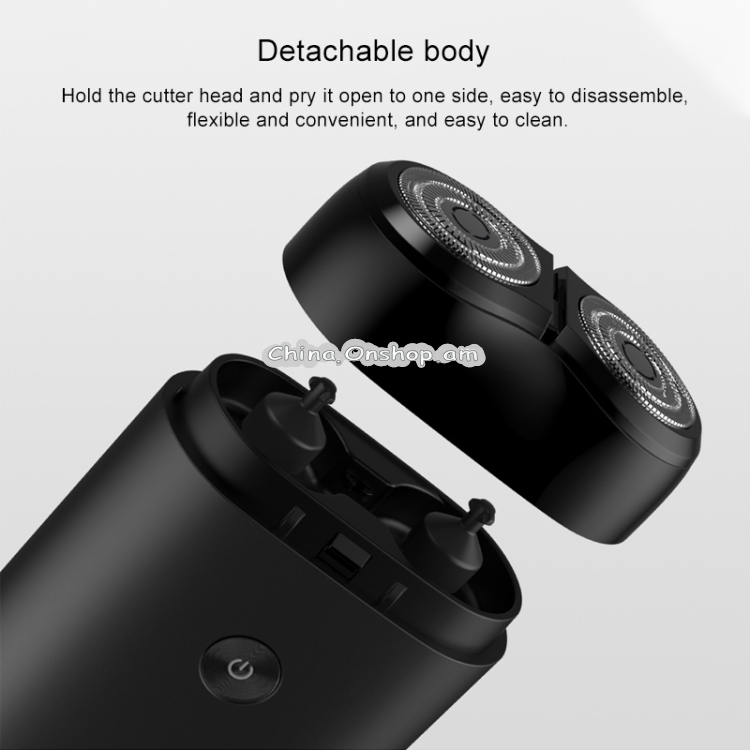 Original Xiaomi Mijia Portable Rotating Double Knife Head Electric Shaver