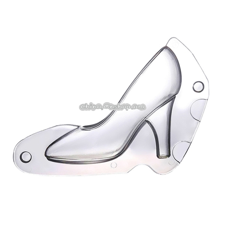 2 PCS 3D Chocolate Mold Fondant Cake Ladies High Heel Mold(Small P033)