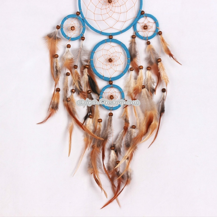 Five-ring Feather Dream Catcher Home Decoration