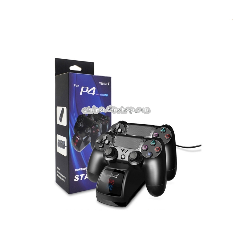 USB Dual Charger Dock Station with LED Indicator for PS4 Wireless Controller