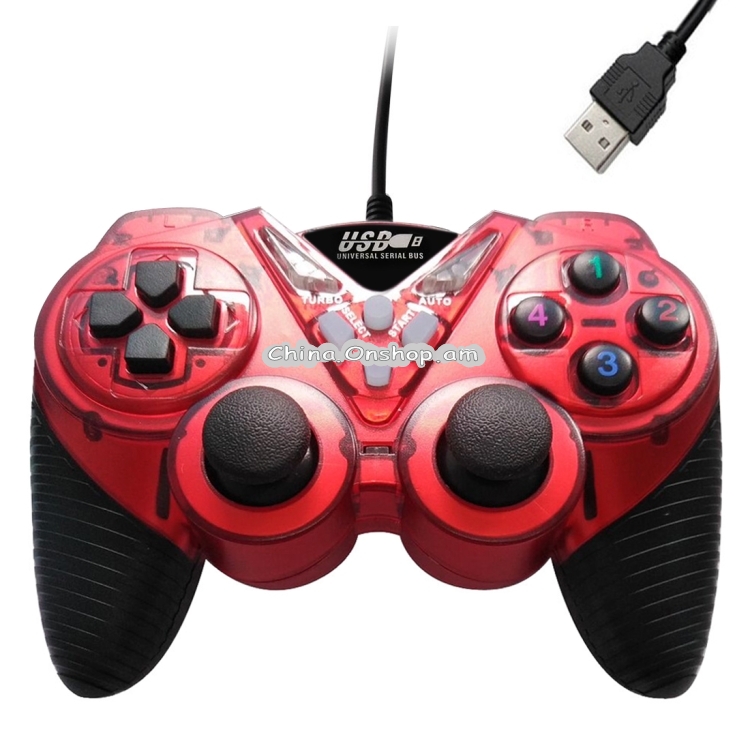Wired Vibration Gamepad PC USB Controller Joystick Game Handle
