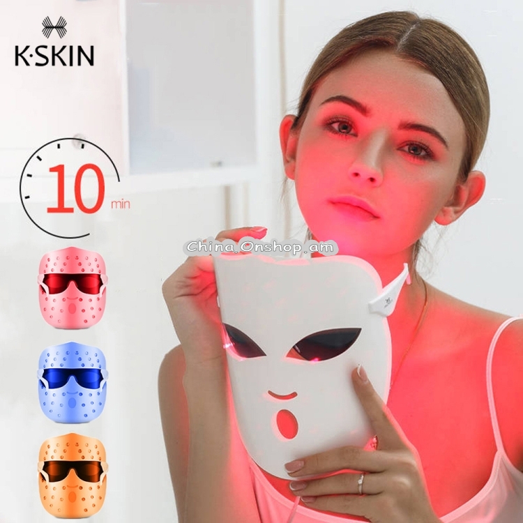 K-SKIN KD-036 Beauty Photon LED Facial Mask Therapy Skin Rejuvenation Skin Care Anti Acne Wrinkle Removal Massage