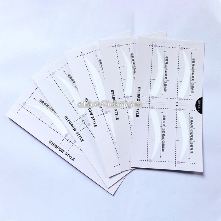 10 Pairs Eyebrow Stencil Shape Template Makeup Stickers