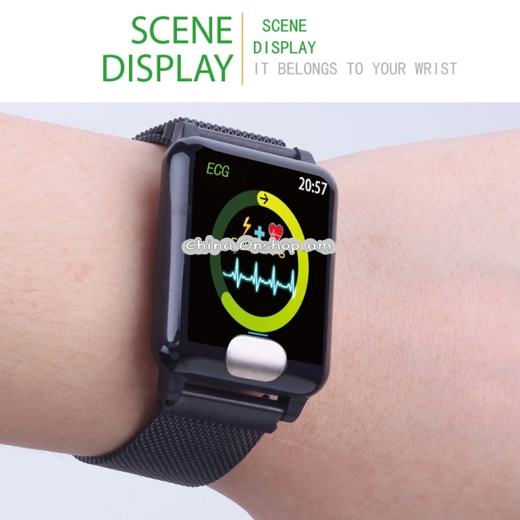 E04 1.3 inches IPS Color Screen Smart Watch IP67 Waterproof, Metal Watchband, Support Call Reminder / Heart Rate Monitoring / Blood Pressure Monitoring / Remote Care / Multiple Sport Modes