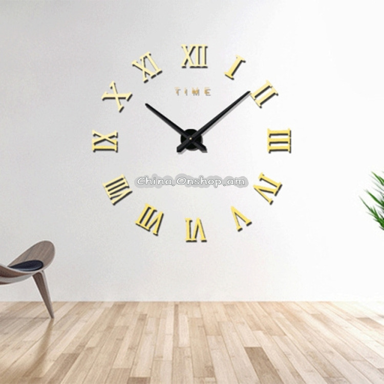 40 inch Creative Living Room Decorative Ticking Wall Clock(Silver)