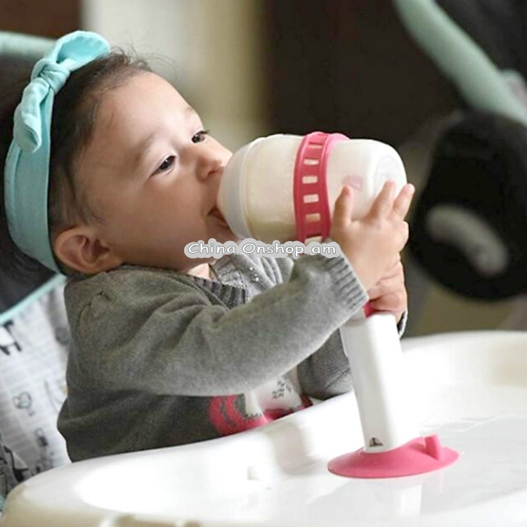 Baby Hands-Free Milk Bottle Desk Rack Bottle Stand Adjustable Self-Feeding Milk Feeding Bottle Holder