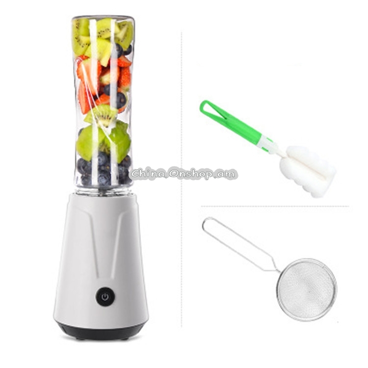 Portable Electric Juicer Blender Fruit Baby Food Milkshake Mixer Meat Grinder Glass cup