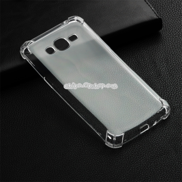 Shockproof TPU Protective Case for Galaxy J2 Prime (Transparent)