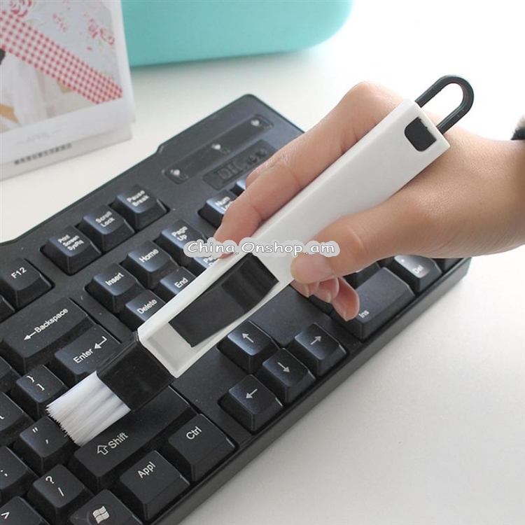 Mini Cleaning Brush with Detachable Dustpan for Window Groove Keyboard Corner Crannies
