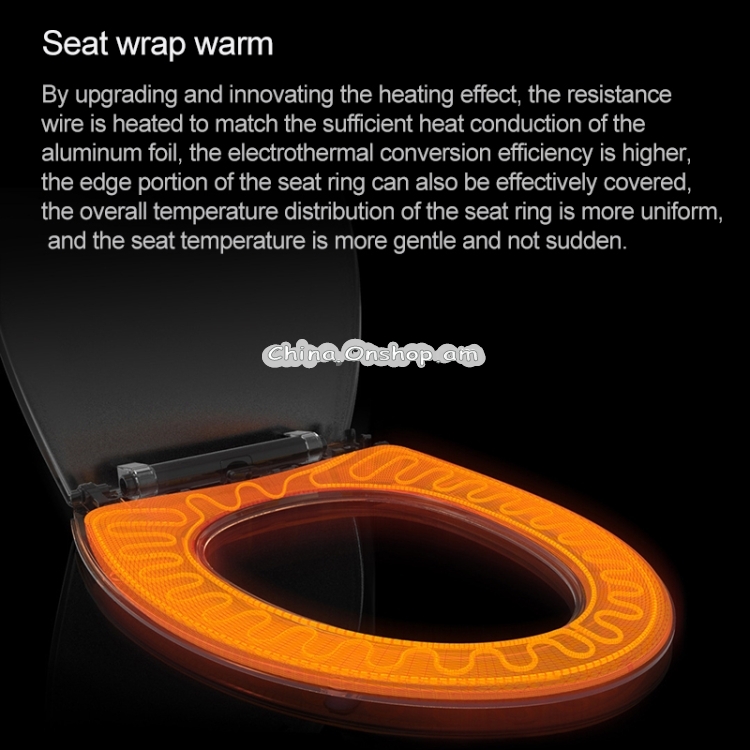 Bathroom Adjustable Temperature Automatic Cleaning Heating Intelligent Toilet Cover
