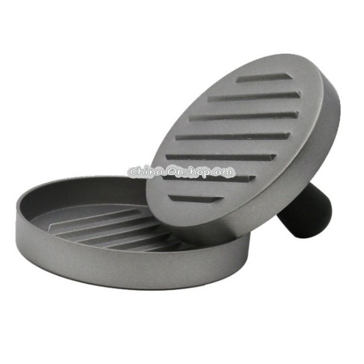 Household Food Grade Aluminum Alloy Kitchen Non-stick Coating Pressure Meat Patty Cake Hamburger Mold