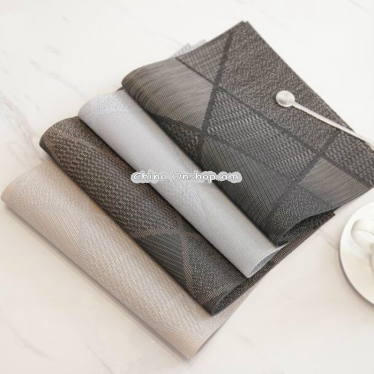 6PCS Creative Environmentally Friendly Simple Table Mats Coffee Cup Pad, Size: 30x45cm