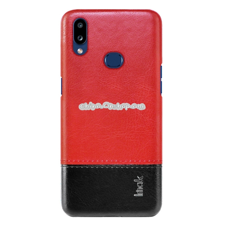 For Galaxy A10s Ruiyi Series Concise Slim PU + PC Protective Case With Explosion-Proof Membrane