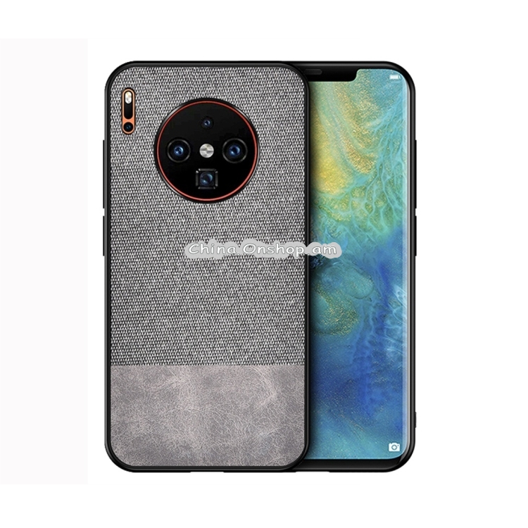 For OnePlus 7T Shockproof Splicing PU + Cloth Protective Case