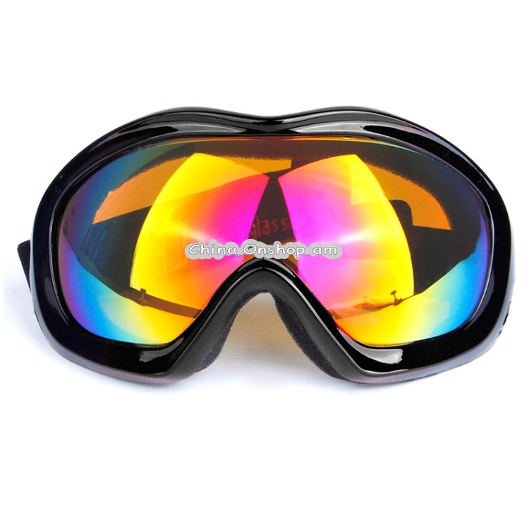 902 Unisex Anti-fog Windprooof UV Protection Spherical Goggles with Adjustable Strap