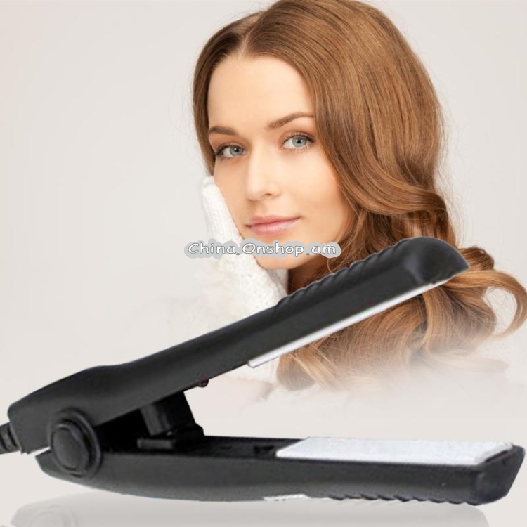 Mini Hair Straightener Ceramic Tourmaline Plates Curler