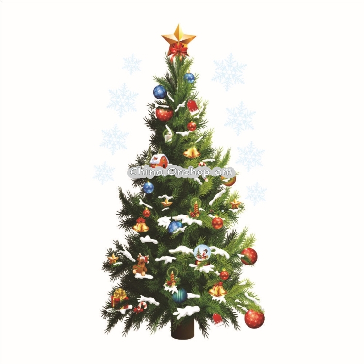 Ինքնակպչուն տոնածառ դեկոր Christmas Trees