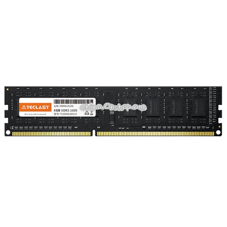 TECLAST S10 1.5V DDR3 1600MHz 4GB Memory RAM Module for Desktop PC