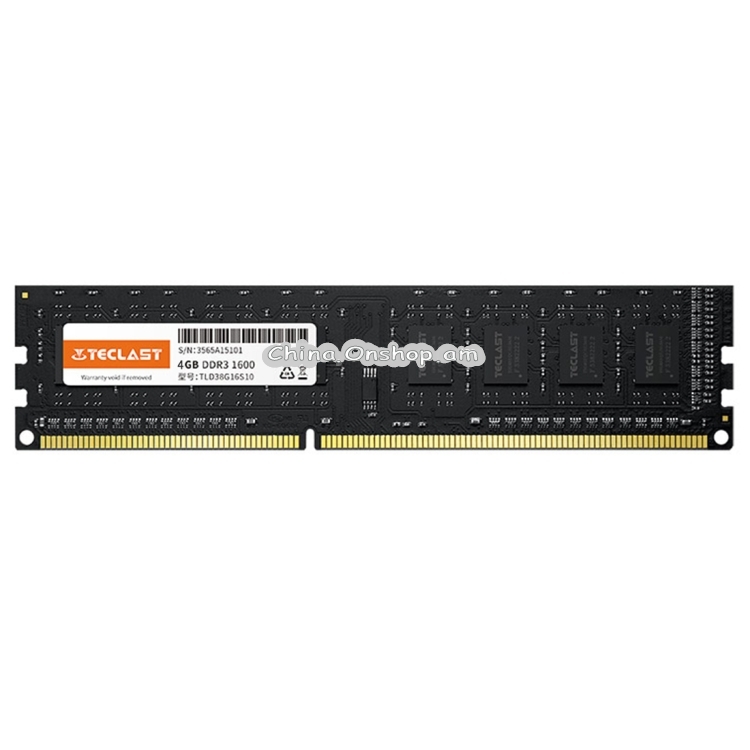 4GB օպերատիվ հիշողություն TECLAST S10 1.5V DDR3 1600MHz