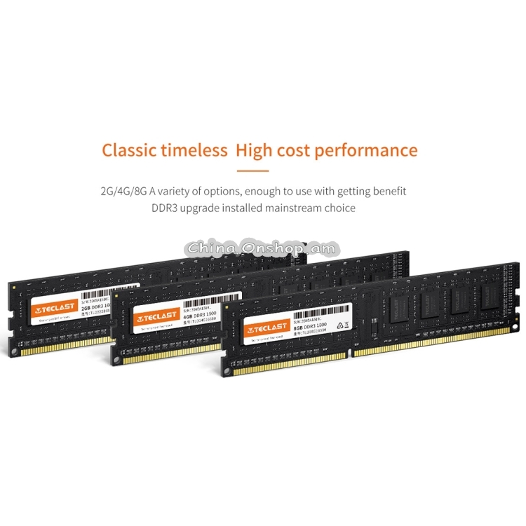 TECLAST S10 1.5V DDR3 1600MHz 8GB Memory RAM Module for Desktop PC