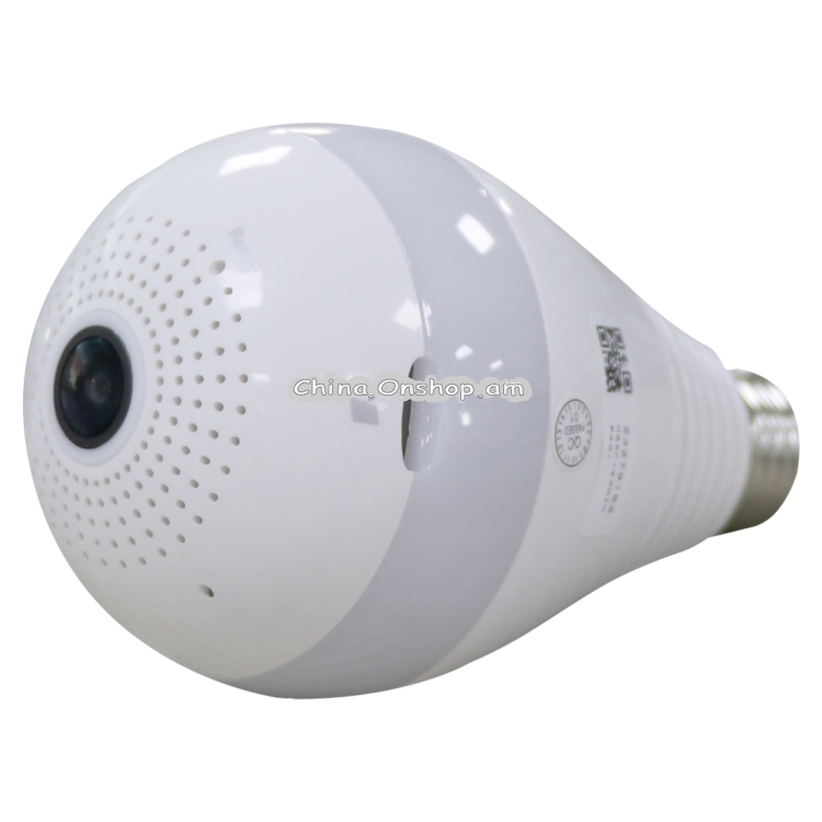 DJ-DP266 E27 Light Bulb 360 Degrees 2.0MP Smart Wireless Wifi IP Camera, Support TF Card