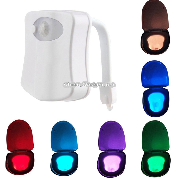 Motion Activated Toilet Nightlight, LED Toilet Light Bathroom Washroom