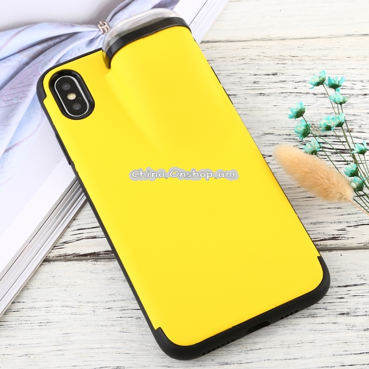 For iPhone XS Max PC + TPU Shockproof Protective Back Case With AirPods Storage Box