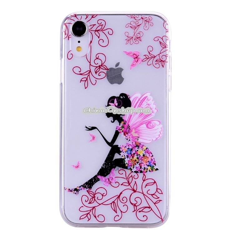 Coloured Drawing Pattern Highly Transparent TPU Protective Case For iPhone X / XS
