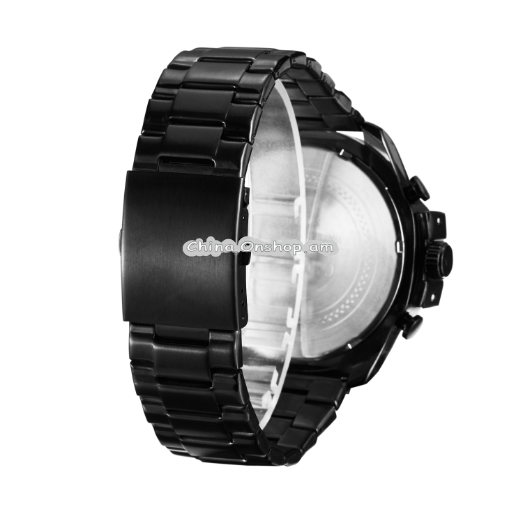 CAGARNY 6839 Fashion Waterproof Quartz Watch with Stainless Steel Band
