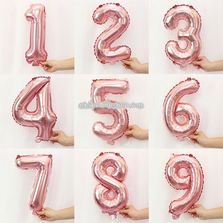 Number Foil Balloons Happy Birthday Party Wedding Balloons