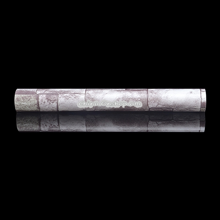 Qingshi Creative 3D Stone Brick Decoration Wallpaper Stickers Bedroom Living Room Wall Waterproof Wallpaper Roll