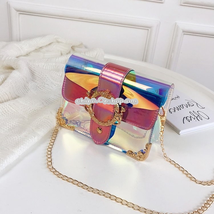 Laser Color Chain-strap Single Shoulder Bag Ladies Handbag Messenger Bag
