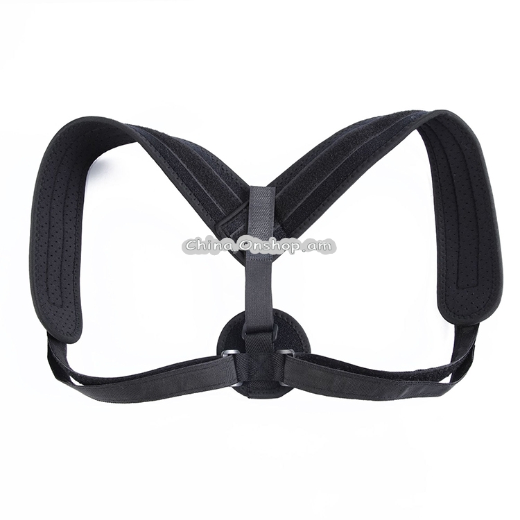 SMD-007 Adult Back Humpback Posture Correction Strap Fitness Shaping Correction Belt (Black)