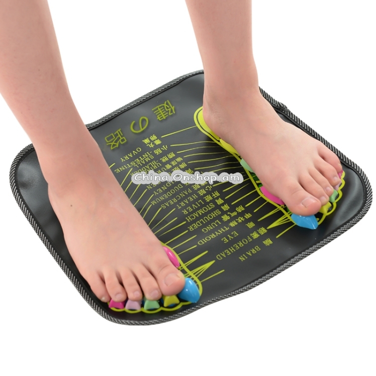 PP Foot Reflexology Quadrate Stones Foot Massage Pad