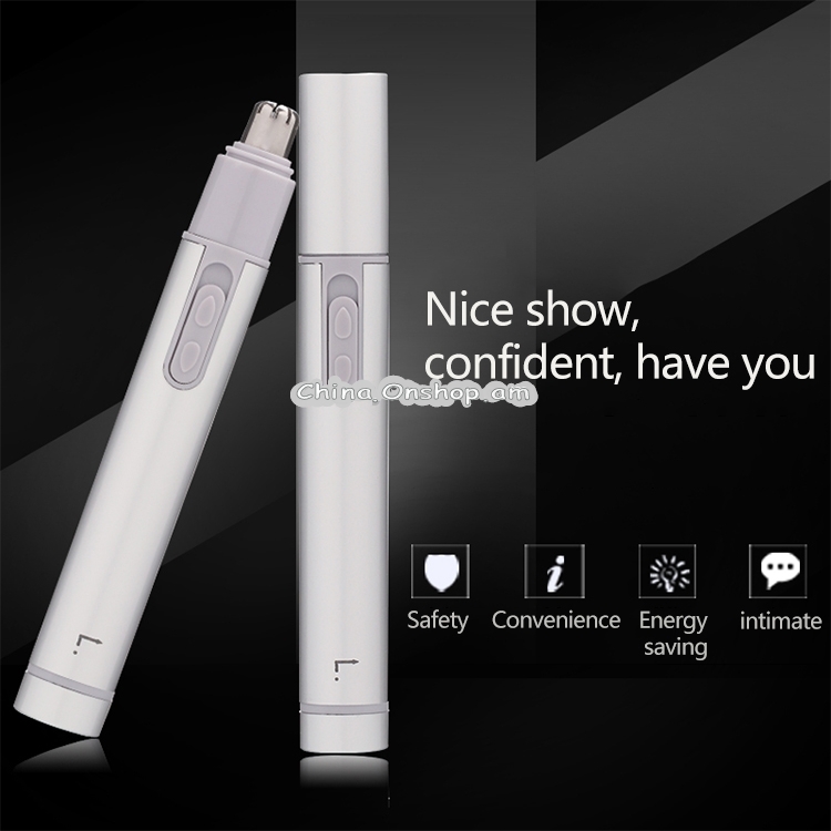 CNaier AE-822 Men Portable 360 Degree Rotation Mute Electric Nasal Hair Trimmer