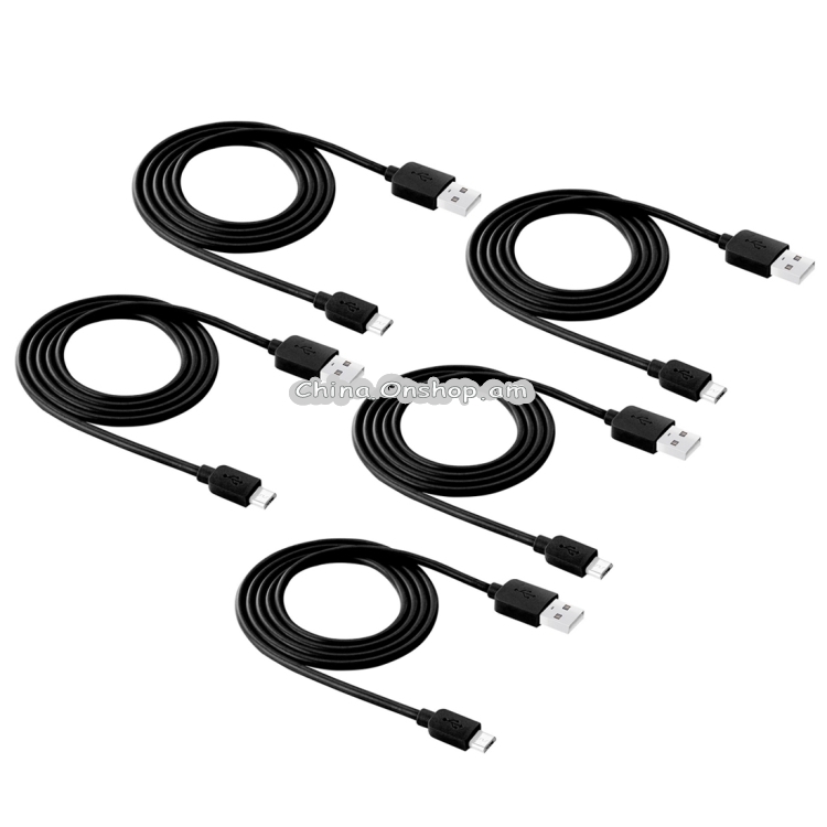 5 PCS HAWEEL 1m High Speed Micro USB to USB Data Sync Charging Cable Kits
