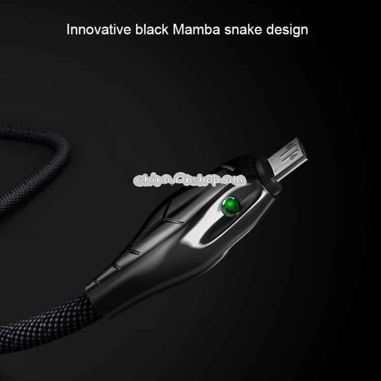 Benks 3A Mirco USB Snake Shape Data Cable, Length: 1.2m