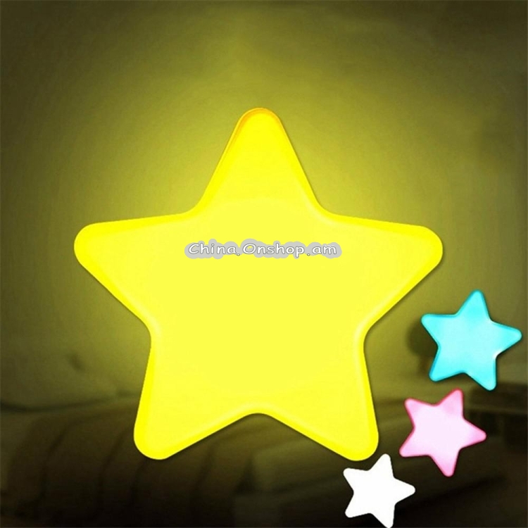 Light Sensor Control Mini Star LED Night Light, EU Plug