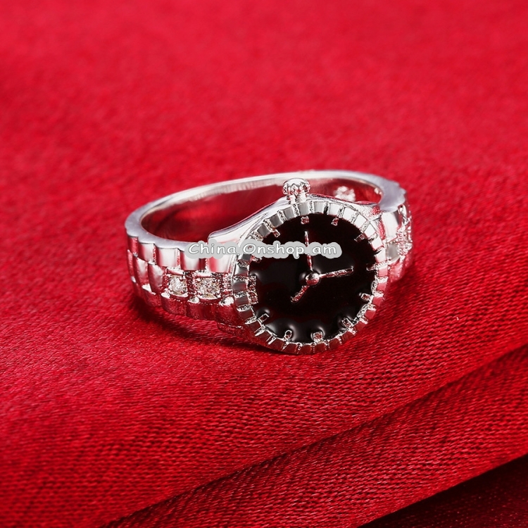 Creative Diamond Dial Quartz Watch Rings