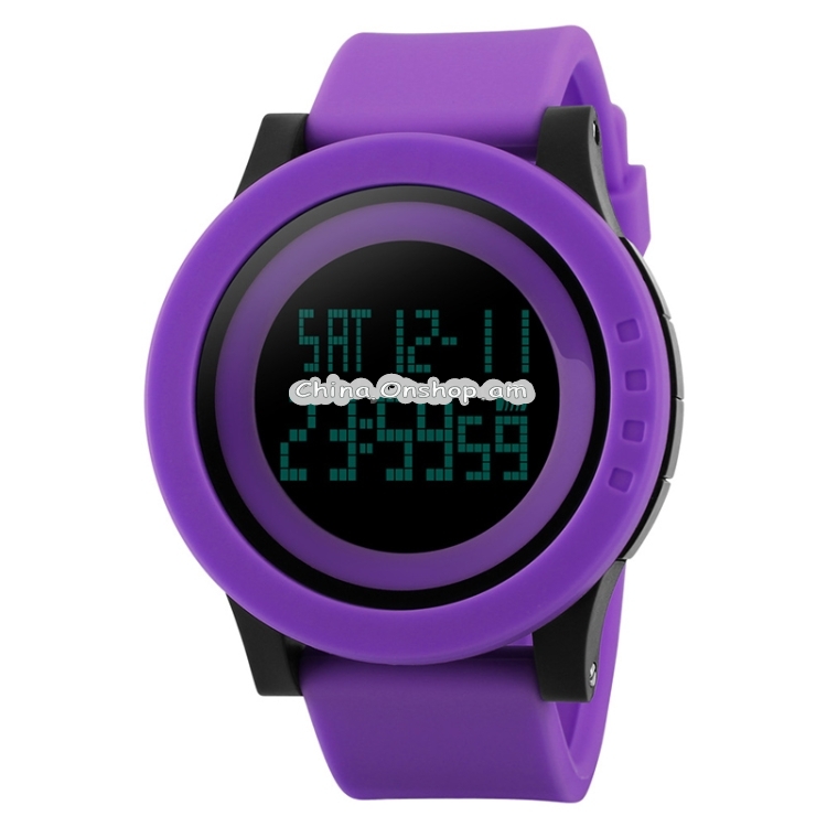 SKMEI 1142 Multifunctional Men Outdoor Sports Noctilucent Waterproof Silica Gel Digital Watch