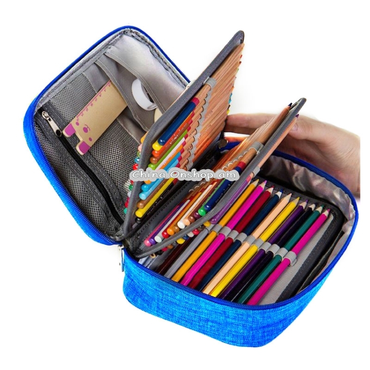 Waterproof Pencil Case 72 Color Large Capacity Sketch Pencil Bag Stationery Set