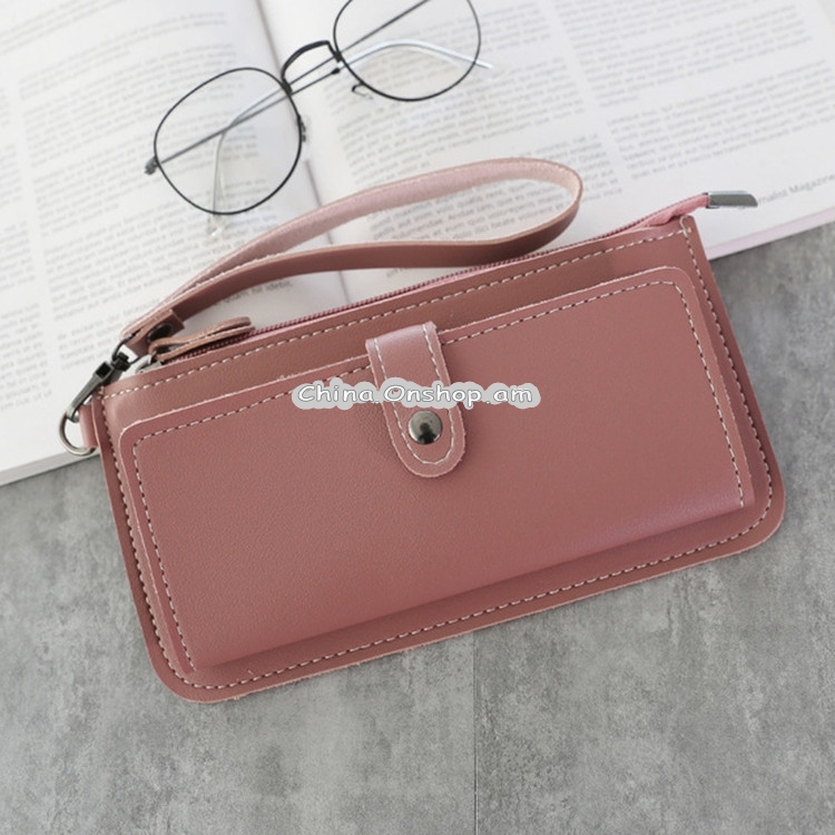 PU Leather Long Wallet Women Purse Female Clutch Zipper Wallets