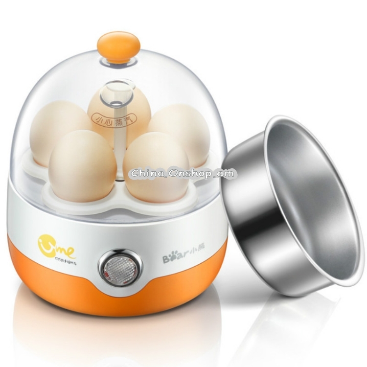 Automatic Power off Cooking Egg Mini Dingle-layer Multi-function Stainless Steel Breakfast Machine, CN Plug, 220V