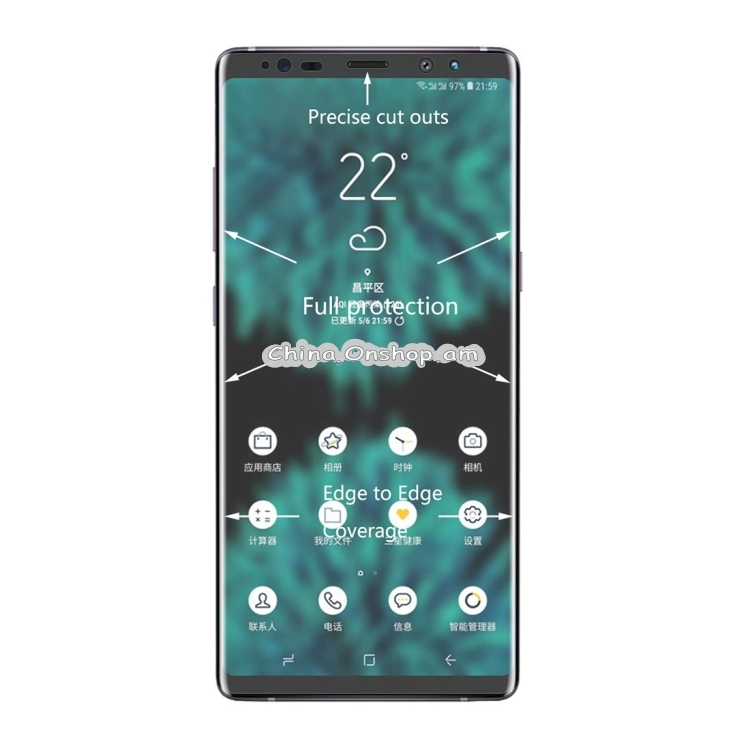 Hat-Prince PET Full Screen 3D Curved Heat Bending HD Screen Protector for Galaxy Note 9