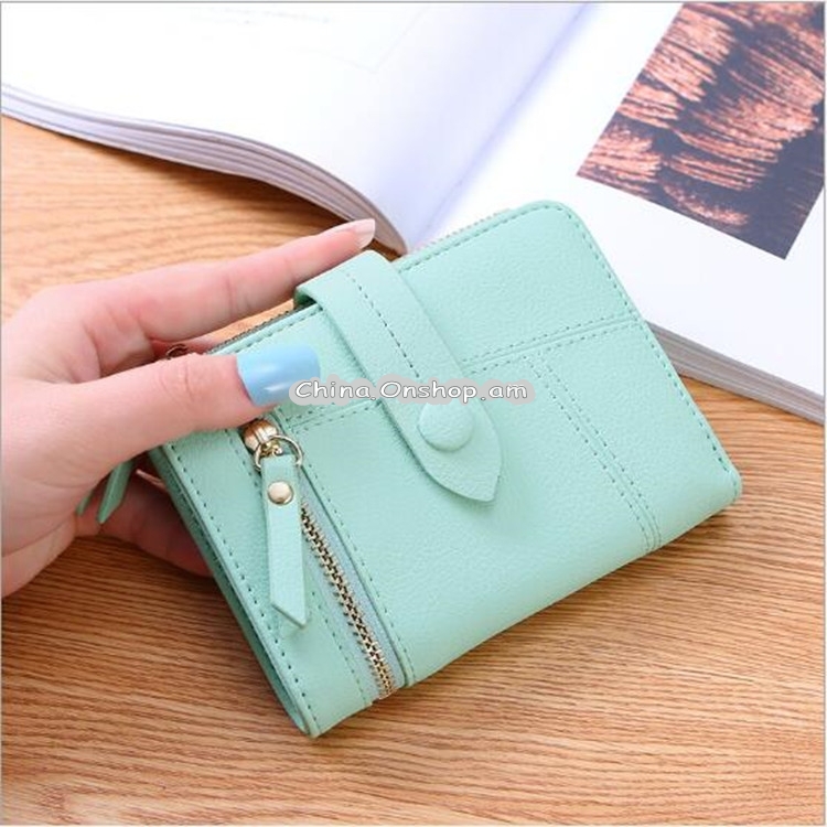 Women Two-folding Wallet Multi-function Clutch Bag Small Wallet