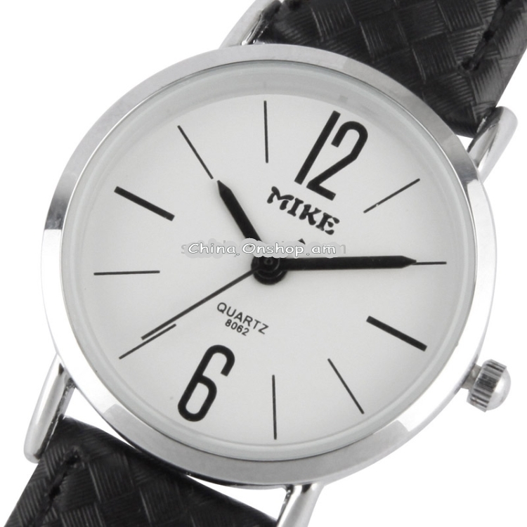White Dial Women Quartz Leather Watch / Couple Watch (8062)
